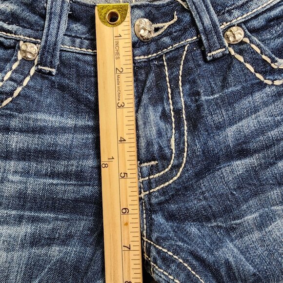 Miss Me Bootcut Jeans JE5369B2X With Embellished Pockets Womens Size 27 - Picture 9 of 11